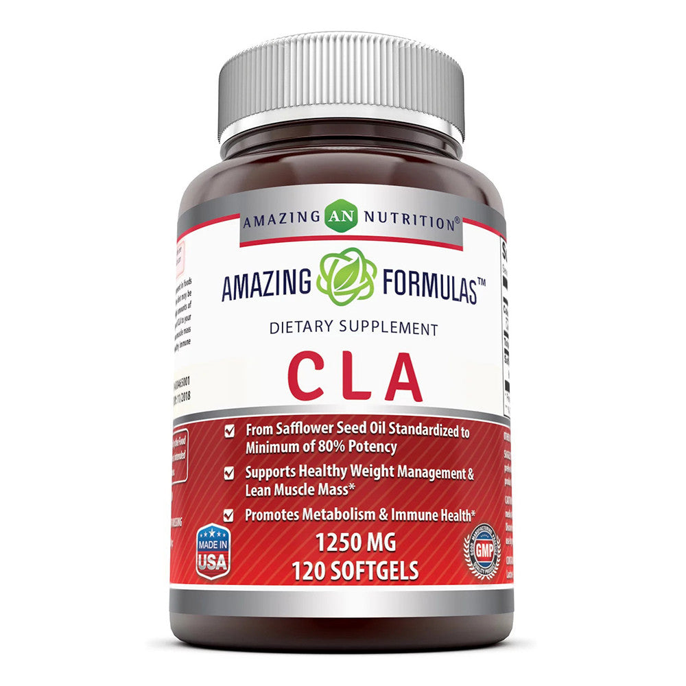 Amazing Nutrition Formulas CLA 1250 Mg Softgels for Immune, 120 Ea